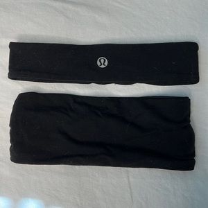 2 lululemon black headbands